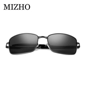 Planet Gates MPTYJ049 BLACK / PHOTO COLOR Brand Designer Driving Polarized Sunglasses Men Rectangle Metal Sun Glasses Eyewear Accessories