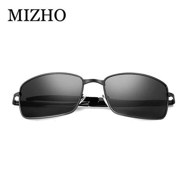 Planet Gates MPTYJ049 BLACK / PHOTO COLOR Brand Designer Driving Polarized Sunglasses Men Rectangle Metal Sun Glasses Eyewear Accessories