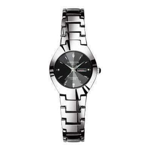 Planet Gates Ms Silver-Black Couples Watches Quartz Calendar Waterproof Watch For Women Men Fashion Lover Wrist watch Relogio Feminino Masculino