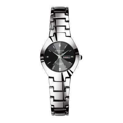 Planet Gates Ms Silver-Black Couples Watches Quartz Calendar Waterproof Watch For Women Men Fashion Lover Wrist watch Relogio Feminino Masculino