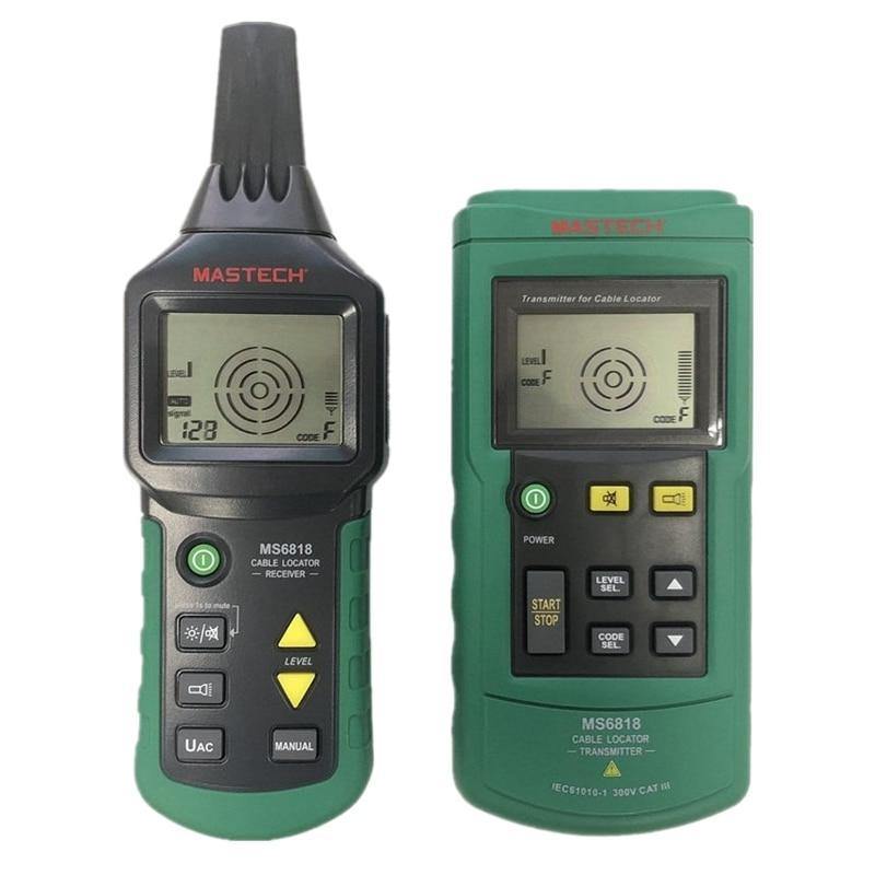 Ms6818 Portable Professional Wire Cable Tracker Pipe Locator Detector Tester Line Tracker Voltage 12~400V
