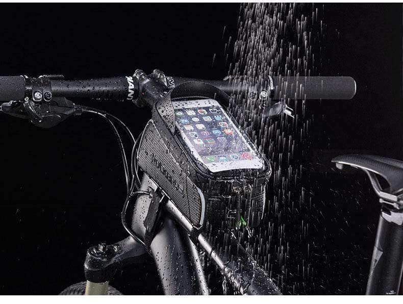 Planet Gates MTB Bicycle Bike Bag 6" Touchscreen Frame Reflective Bag Cycling Top Waterproof Tube Bag Phone Case Bike Accessories