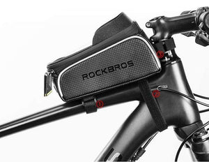 Planet Gates MTB Bicycle Bike Bag 6" Touchscreen Frame Reflective Bag Cycling Top Waterproof Tube Bag Phone Case Bike Accessories