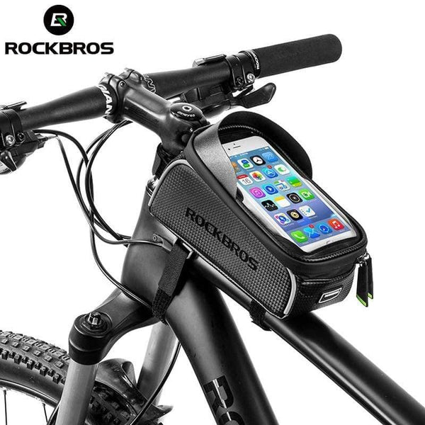 Planet Gates MTB Road Bike Bicycle Bags Waterproof Touch Screen Cycling Top Front Tube Frame Bags 6.0 Phone Case Bike Accessories