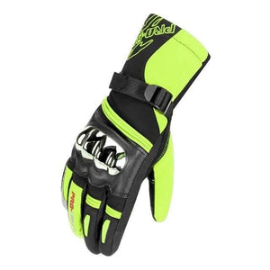 Planet Gates MTV-10 Green / XXL Motorcycle Gloves Men 100% Waterproof Windproof Winter Moto Gloves Touch Screen Gant Moto Guantes Motorbike Riding Gloves