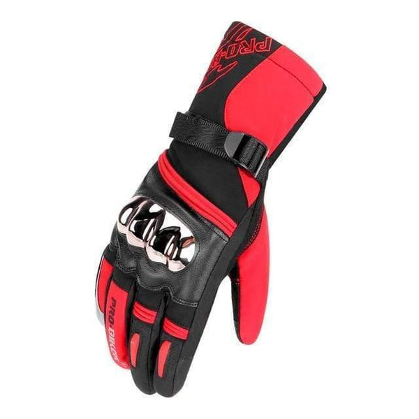 Planet Gates MTV-10 Red / XXL Motorcycle Gloves Men 100% Waterproof Windproof Winter Moto Gloves Touch Screen Gant Moto Guantes Motorbike Riding Gloves