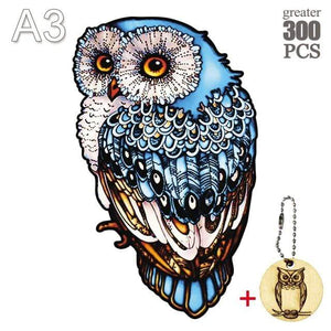 Planet Gates MTY-23-A3 Unique Cock Wooden Animals Puzzle For Adults Kids Puzzles Toys DIY Educational Games Christmas Gifts With Original Box Collect