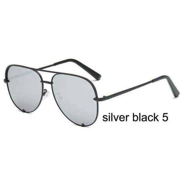 Planet Gates MTYJ052 Blue c6 / photo color FEISHINI Trendy Silver Mirror Metal Sun Glasses Men Brand Designer Pilot Sunglasses Women Shades Top Fashion Eyewear 2018