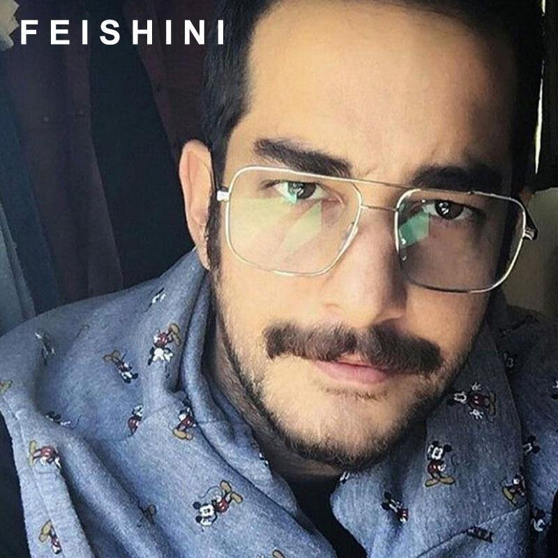 Planet Gates MTYJ064 silverEyewea Fashion Oculos Metal Oversized Square Eye Glasses Frame Women Vintage Brown Ladies Sunglasses