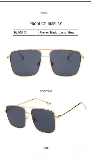 Planet Gates MTYJ064 silverEyewea Fashion Oculos Metal Oversized Square Eye Glasses Frame Women Vintage Brown Ladies Sunglasses