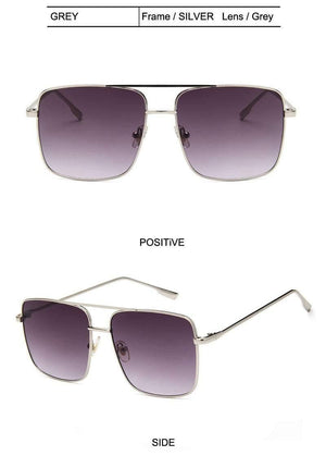 Planet Gates MTYJ064 silverEyewea Fashion Oculos Metal Oversized Square Eye Glasses Frame Women Vintage Brown Ladies Sunglasses