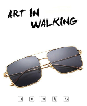 Planet Gates MTYJ064 silverEyewea Fashion Oculos Metal Oversized Square Eye Glasses Frame Women Vintage Brown Ladies Sunglasses