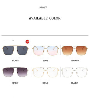 Planet Gates MTYJ064 silverEyewea Fashion Oculos Metal Oversized Square Eye Glasses Frame Women Vintage Brown Ladies Sunglasses