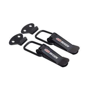 Planet Gates MUGEN 2PCS Security Hook Lock Clip Kit Car Quick Release Bumper Buckle Fasteners Trunk Front Rear Fender Bumper Hatch Buckle Fastener