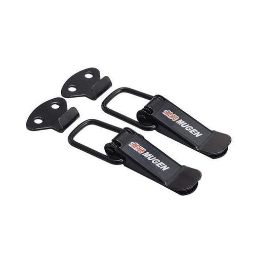 Planet Gates MUGEN 2PCS Security Hook Lock Clip Kit Car Quick Release Bumper Buckle Fasteners Trunk Front Rear Fender Bumper Hatch Buckle Fastener