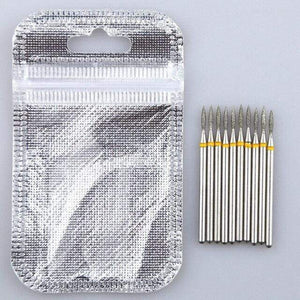 Planet Gates MULTI 10PCS Diamond Cutter for Manicure Set Diamond Rotary Burrs Set Nail Drill Bit Set Milling Cutter for Nail Art Pedicure Tool