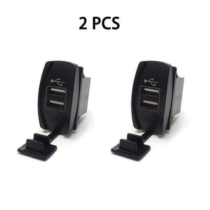 Planet Gates Multi 12V & 24V ATV USB Charger Backlit Rocker Switch for Can am for John Deer for Polaris RZR 900 800 1000 Motorcycle Charging