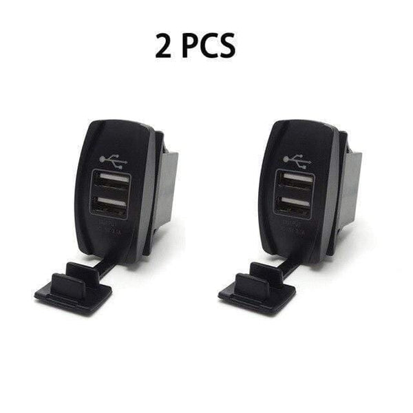Planet Gates Multi 12V & 24V ATV USB Charger Backlit Rocker Switch for Can am for John Deer for Polaris RZR 900 800 1000 Motorcycle Charging