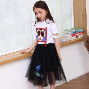 Planet Gates Multi / 6 Fashion Girls Outfit Summer Girls Clothing Set Skirts and Tops Little Girl Teenage Girl Clothing age 6 8 10 12 14 15 years