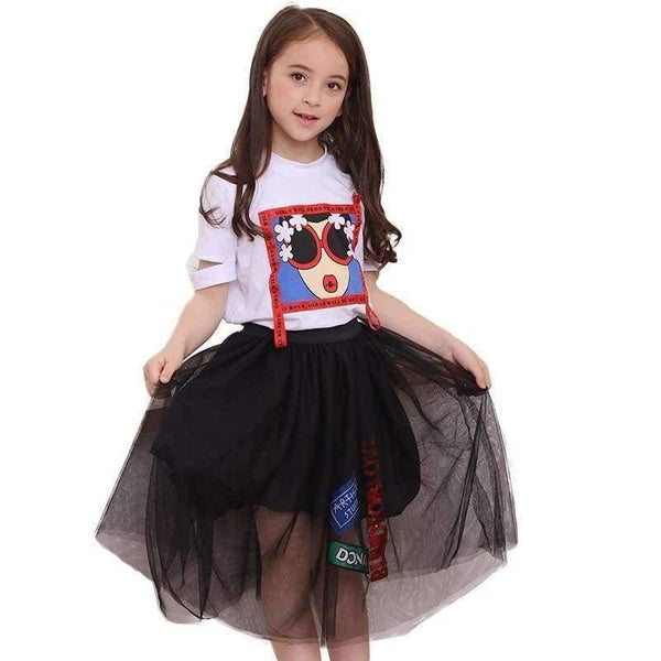 Planet Gates Multi / 6 Fashion Girls Outfit Summer Girls Clothing Set Skirts and Tops Little Girl Teenage Girl Clothing age 6 8 10 12 14 15 years