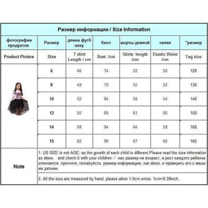 Planet Gates Multi / 6 Fashion Girls Outfit Summer Girls Clothing Set Skirts and Tops Little Girl Teenage Girl Clothing age 6 8 10 12 14 15 years