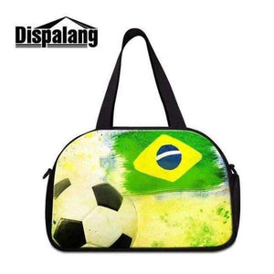 Planet Gates Multi Dispalang Overnight Duffle for Unisex Large Capacity Foldable Clothes Bag Sling Shoulder Multi Functional Luggage Footballl Logo