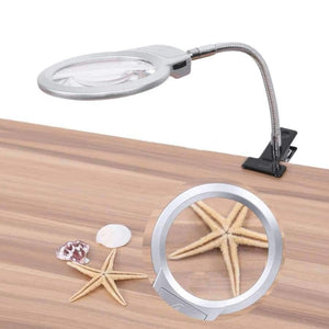 Planet Gates Multi-function Magnifying Desk LED Light 2.25X & 5X  Magnifier With Clamp Adjustable Tattoo Nail Art Supplies Makeup Tool