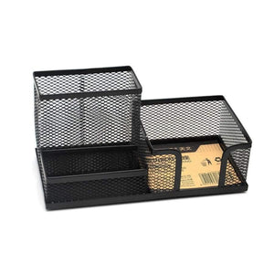 Planet Gates Multi-functional Mesh Desktop Storage Caddy Pen Holder Stand Stationery Container for Office School Supplies