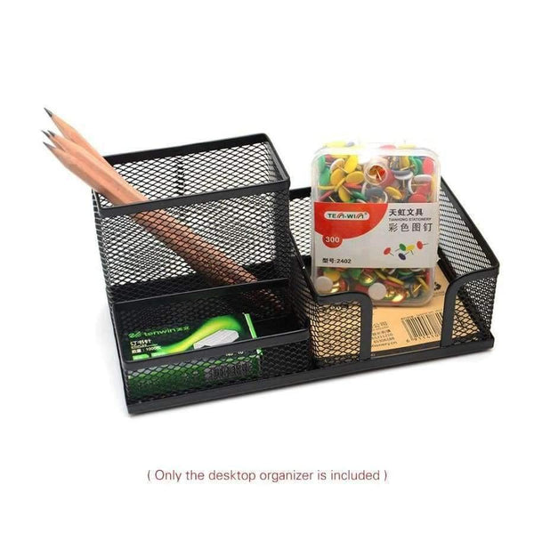 Planet Gates Multi-functional Mesh Desktop Storage Caddy Pen Holder Stand Stationery Container for Office School Supplies