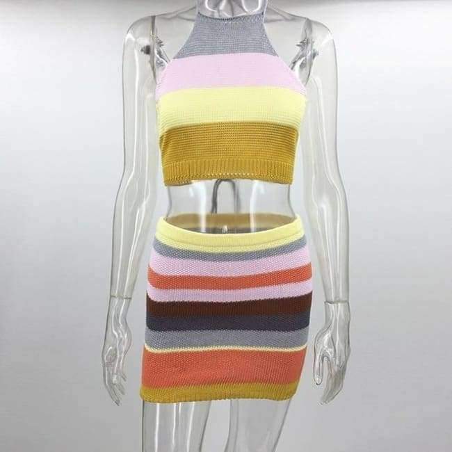 Planet Gates Multi / L Summer Women Dress Casual Sleeveless Slim Women's Dresses Backless Special Evenning Party Above Knee Mini Dress