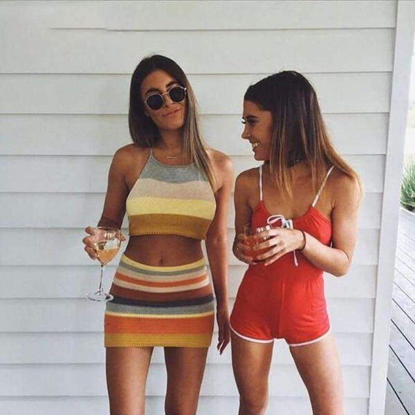 Planet Gates Multi / L Summer Women Dress Casual Sleeveless Slim Women's Dresses Backless Special Evenning Party Above Knee Mini Dress