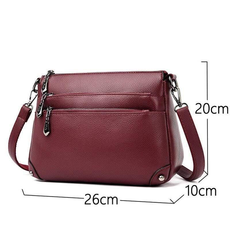 Multi-layer Zipper Bag Top Quality Girls Messenger Bags In Shoulder Bag Women's Cross-body Bags