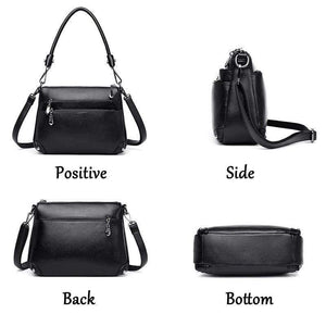 Multi-layer Zipper Bag Top Quality Girls Messenger Bags In Shoulder Bag Women's Cross-body Bags