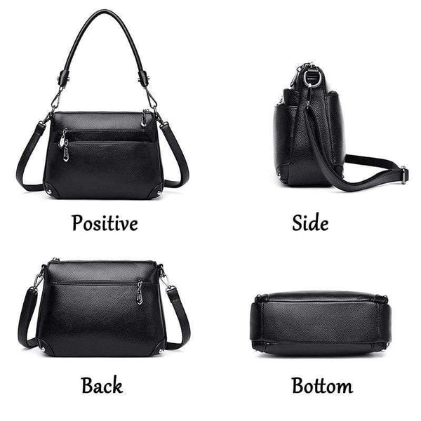 Multi-layer Zipper Bag Top Quality Girls Messenger Bags In Shoulder Bag Women's Cross-body Bags