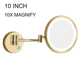Planet Gates Multi Nieneng Makeup Mirrors LED Bathroom LED Light Mirror 5X 10X Bath Mirror Make up Toilet Magnifying Mirror Accessories ICD60531
