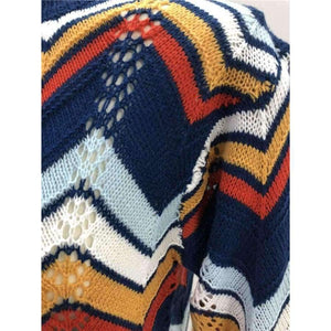 Planet Gates Multi / S Autumn Winter Women Colorful Striped Sweater 2018 Casual Long Sleeve O-neck Knitted Pullovers Female Tricot Knitwear
