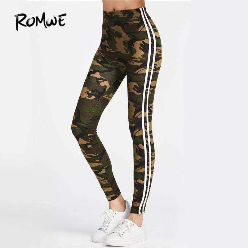 Planet Gates Multi / S Fitness Leggings 2018 Women Striped Side Workout Legging Top Quality Fashion New Casual Skinny High Waist Leggings