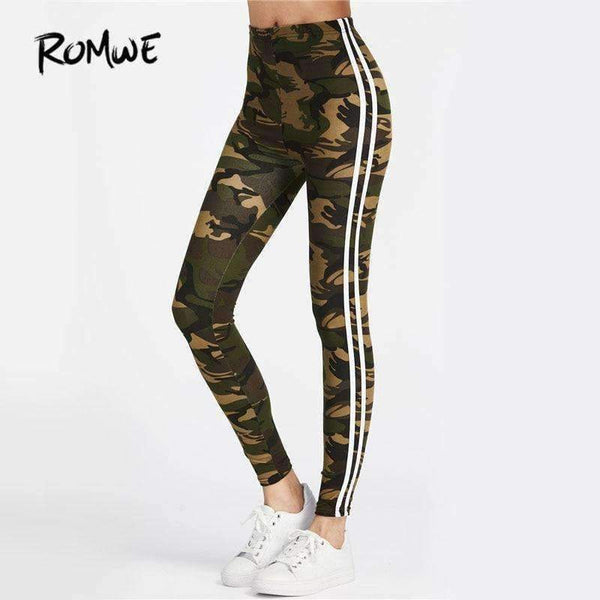 Planet Gates Multi / S Fitness Leggings 2018 Women Striped Side Workout Legging Top Quality Fashion New Casual Skinny High Waist Leggings