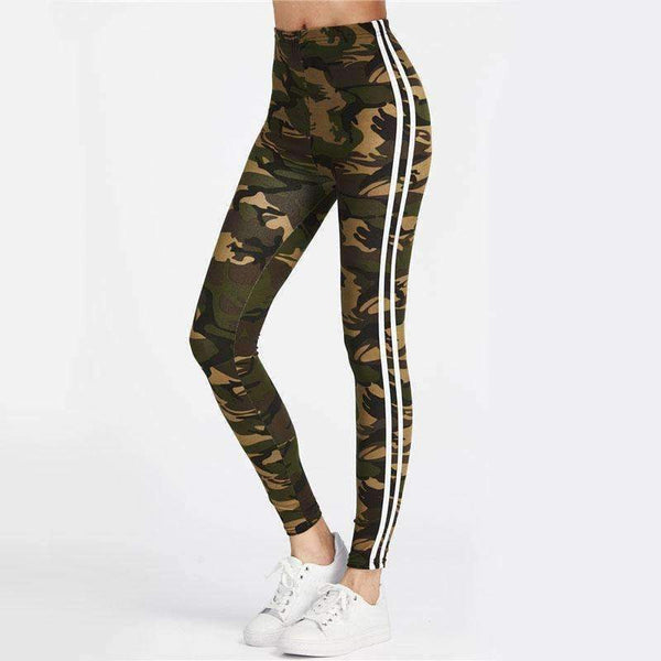 Planet Gates Multi / S Fitness Leggings 2018 Women Striped Side Workout Legging Top Quality Fashion New Casual Skinny High Waist Leggings