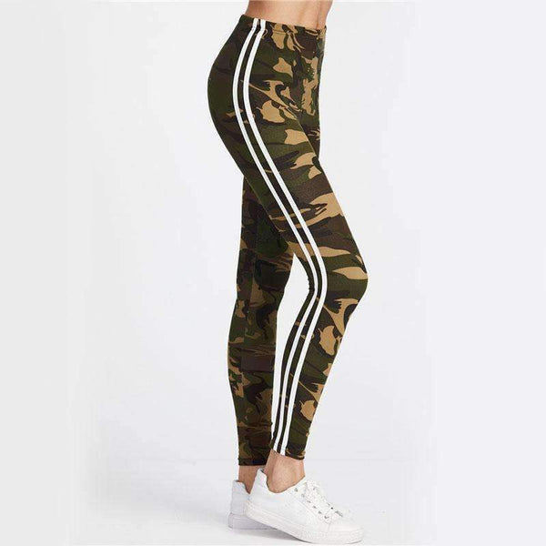 Planet Gates Multi / S Fitness Leggings 2018 Women Striped Side Workout Legging Top Quality Fashion New Casual Skinny High Waist Leggings