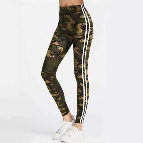 Planet Gates Multi / S Fitness Leggings 2018 Women Striped Side Workout Legging Top Quality Fashion New Casual Skinny High Waist Leggings