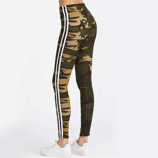 Planet Gates Multi / S Fitness Leggings 2018 Women Striped Side Workout Legging Top Quality Fashion New Casual Skinny High Waist Leggings