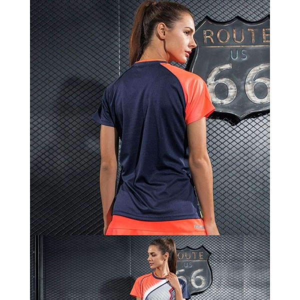 Planet Gates Multi / S IBreathable Tennis Tshirt Women's Badminton Competition T-Shirts Table Tennis jersey Quick Dry Training Sports Tops tee
