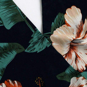 Planet Gates Multi / S Plunging V-neckline Floral Print Drawstring Frill Romper 2018 Halter Knot Women Clothes Sleeveless Vacation Romper