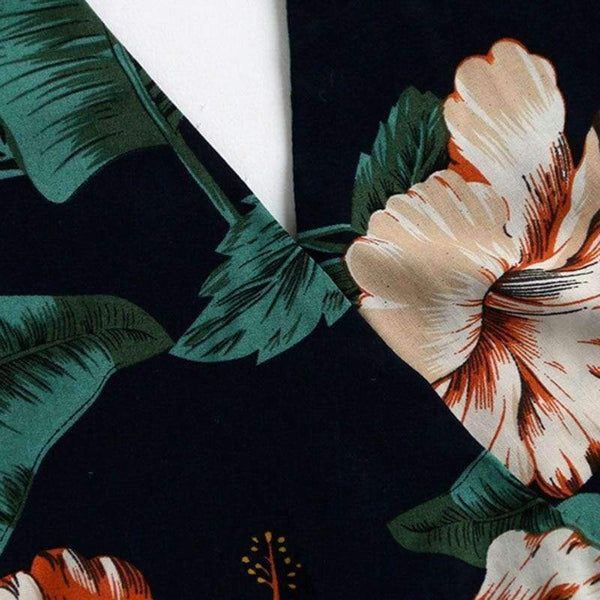 Planet Gates Multi / S Plunging V-neckline Floral Print Drawstring Frill Romper 2018 Halter Knot Women Clothes Sleeveless Vacation Romper