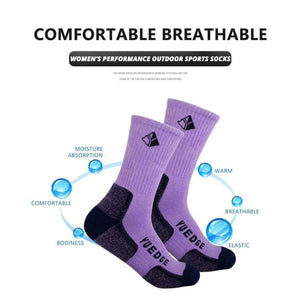 Planet Gates Multi / XL Brand High Quality Women's 3 Pairs Antiskid Wicking Cotton Socks For Outdoor Camping Hiking Walking backpacking Sports