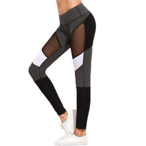 Planet Gates Multi / XS Casual Leggings Women Fitness Leggings Color Block Autumn Winter Workout Pants New Arrival Mesh Insert Leggings