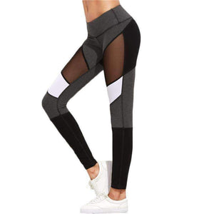 Planet Gates Multi / XS Casual Leggings Women Fitness Leggings Color Block Autumn Winter Workout Pants New Arrival Mesh Insert Leggings
