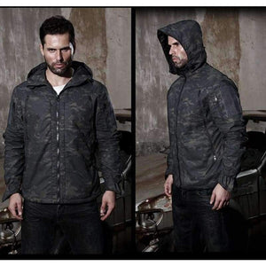 Planet Gates Multicam CP Multicam Camo Tactical Hunting Hoody Jacket CP Ripstop Field Hunting Jakcet CP for Outdoor Hunting Jacket with Hoody