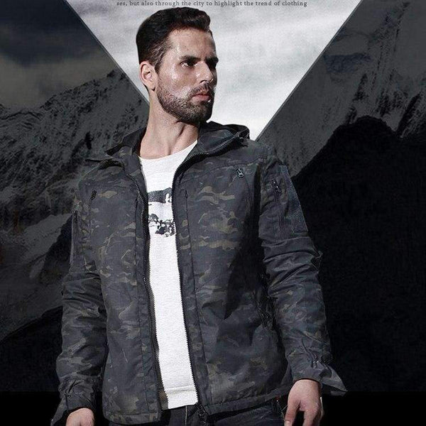 Planet Gates Multicam CP Multicam Camo Tactical Hunting Hoody Jacket CP Ripstop Field Hunting Jakcet CP for Outdoor Hunting Jacket with Hoody